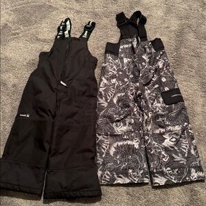 Bundle! Kamik and Obermeyer Kids' Patterned Snow Pants - Black and Gray